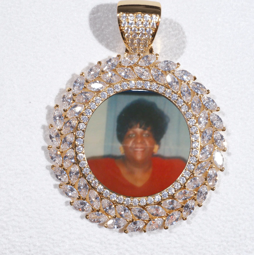 Large 3D Wheat Ear Custom Picture Pendant