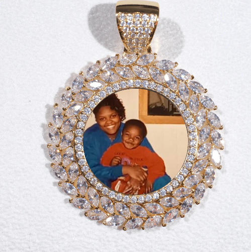 Large 3D Wheat Ear Custom Picture Pendant