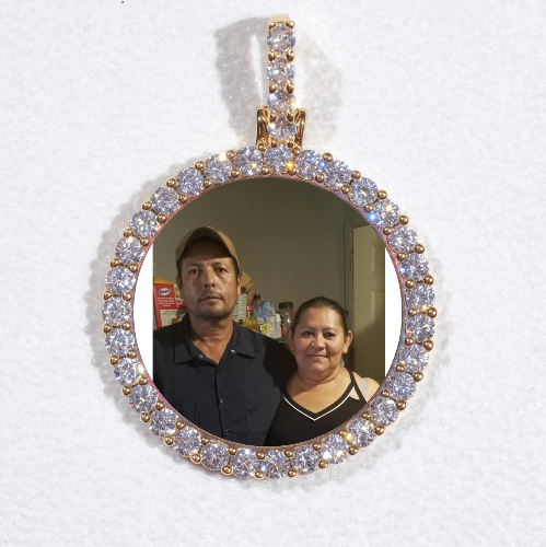 3D CIRCLE CUSTOM PICTURE PENDANT SMALL SIZE
