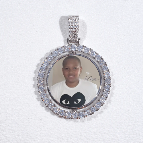 3D Spinning 2-Faced Custom Picture Pendant