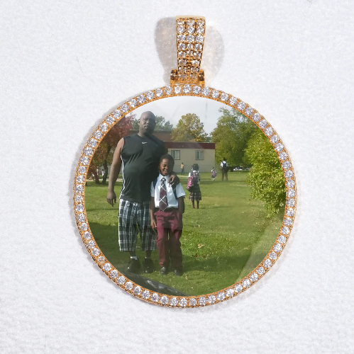 MEDIUM 3D CIRCLE CUSTOM PICTURE PENDANT