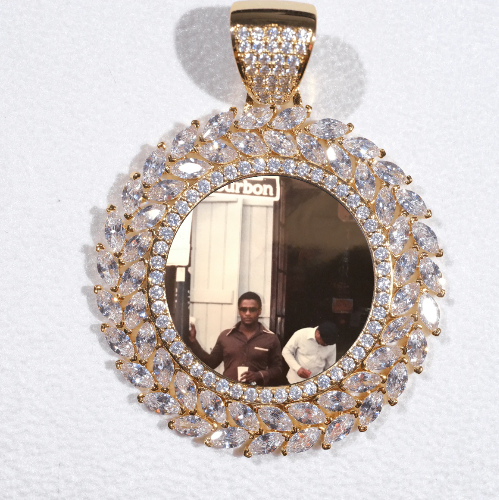 Large 3D Wheat Ear Custom Picture Pendant