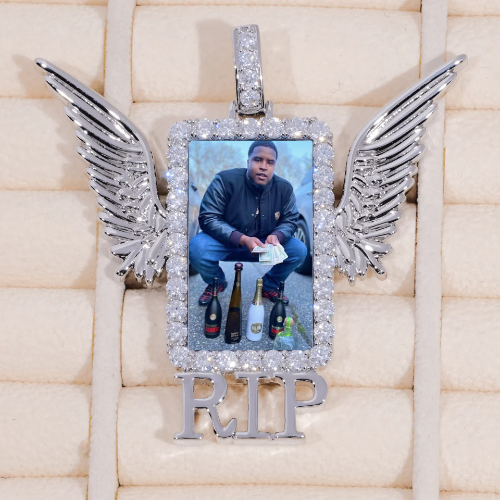 RIP WING 3D CUSTOM PICTURE PENDANT