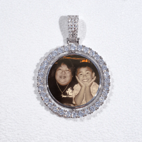3D Spinning 2-Faced Custom Picture Pendant