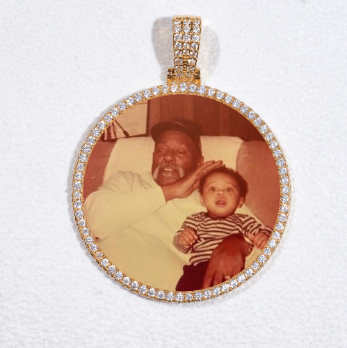 MEDIUM 3D CIRCLE CUSTOM PICTURE PENDANT