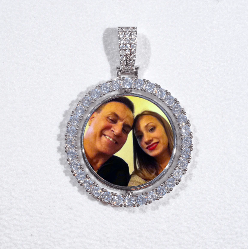 3D Spinning 2-Faced Custom Picture Pendant
