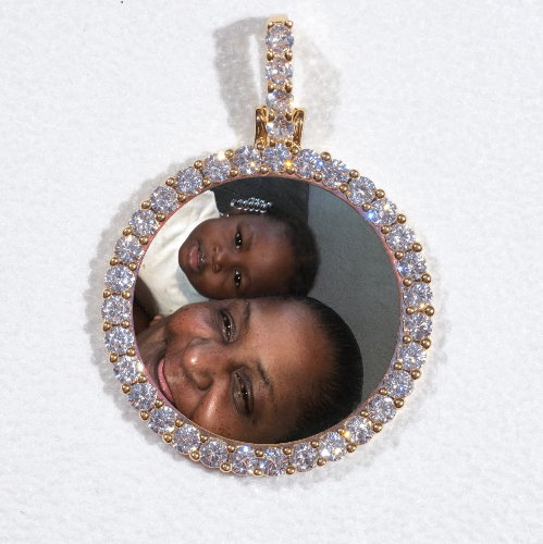 3D CIRCLE CUSTOM PICTURE PENDANT SMALL SIZE