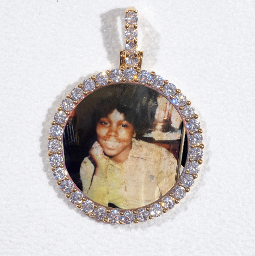 3D CIRCLE CUSTOM PICTURE PENDANT SMALL SIZE