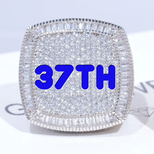 CUSTOM LETTER 3D ICED RING