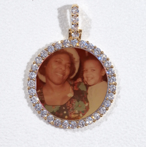 3D CIRCLE CUSTOM PICTURE PENDANT SMALL SIZE