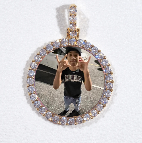 3D CIRCLE CUSTOM PICTURE PENDANT SMALL SIZE