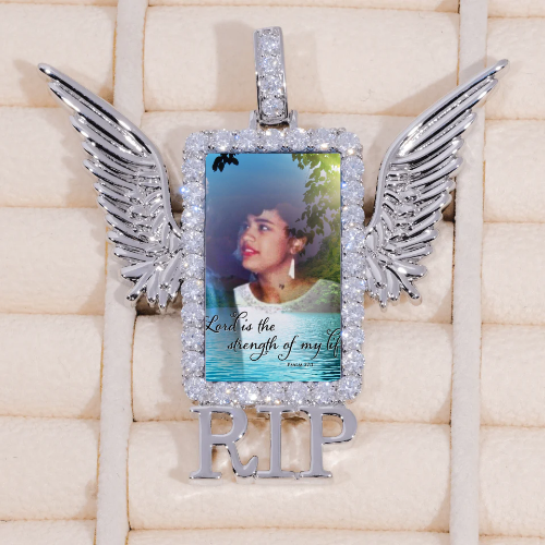 RIP WING 3D CUSTOM PICTURE PENDANT