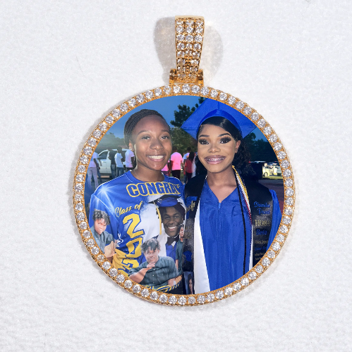 MEDIUM 3D CIRCLE CUSTOM PICTURE PENDANT