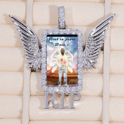 RIP WING 3D CUSTOM PICTURE PENDANT