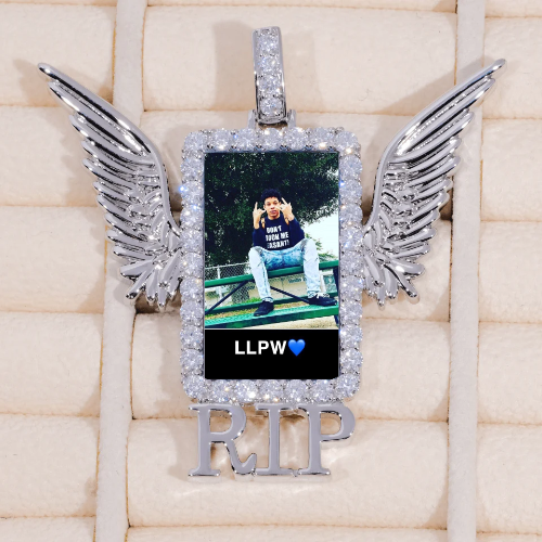 RIP WING 3D CUSTOM PICTURE PENDANT