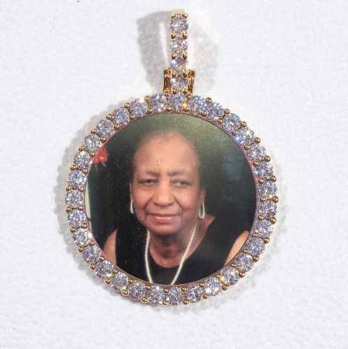 3D CIRCLE CUSTOM PICTURE PENDANT SMALL SIZE