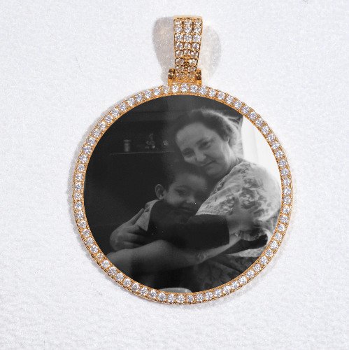 MEDIUM 3D CIRCLE CUSTOM PICTURE PENDANT
