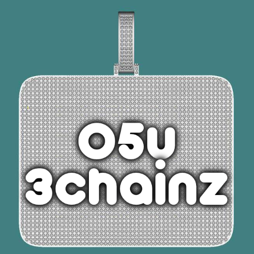 CUSTOM LETTER NECKLACE 3D BIG SQUARE