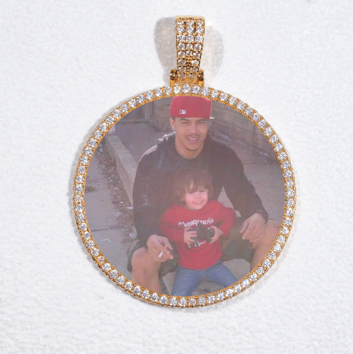 MEDIUM 3D CIRCLE CUSTOM PICTURE PENDANT