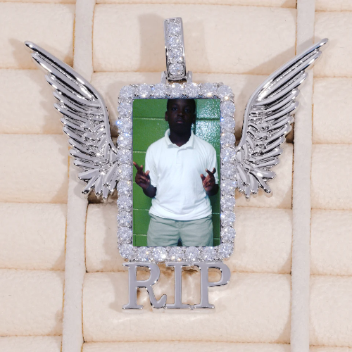 RIP WING 3D CUSTOM PICTURE PENDANT