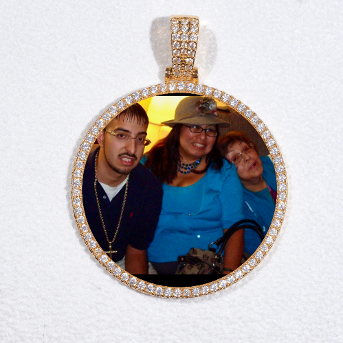 MEDIUM 3D CIRCLE CUSTOM PICTURE PENDANT
