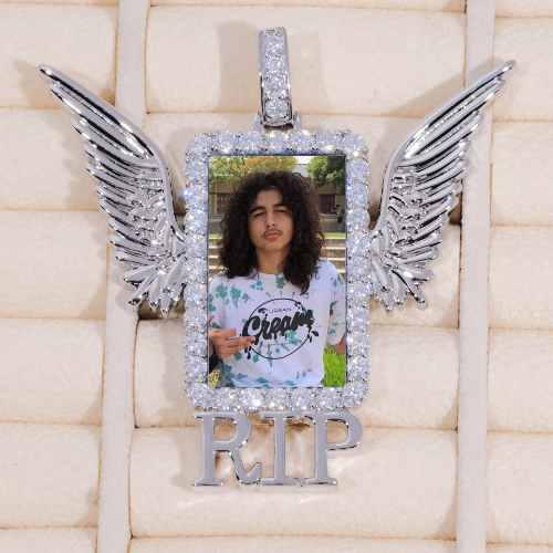 RIP WING 3D CUSTOM PICTURE PENDANT