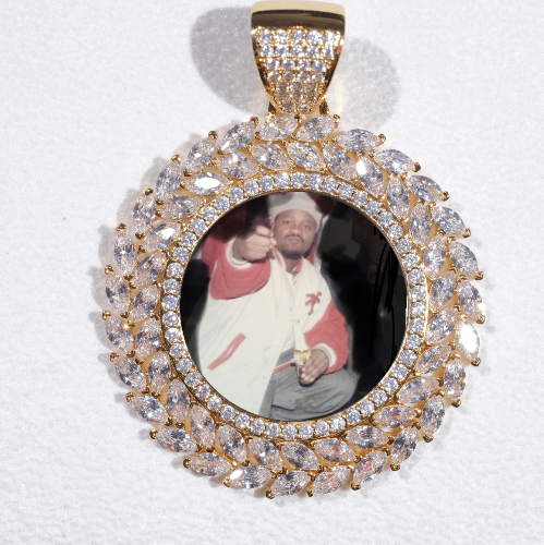 Large 3D Wheat Ear Custom Picture Pendant