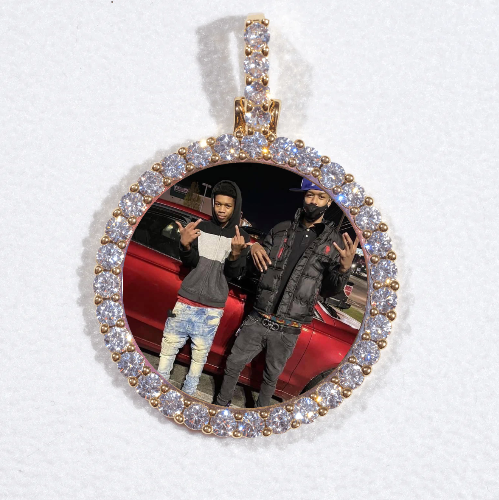 3D CIRCLE CUSTOM PICTURE PENDANT SMALL SIZE