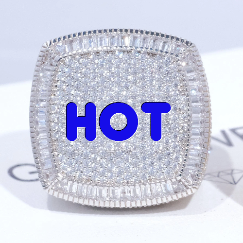 CUSTOM LETTER 3D ICED RING