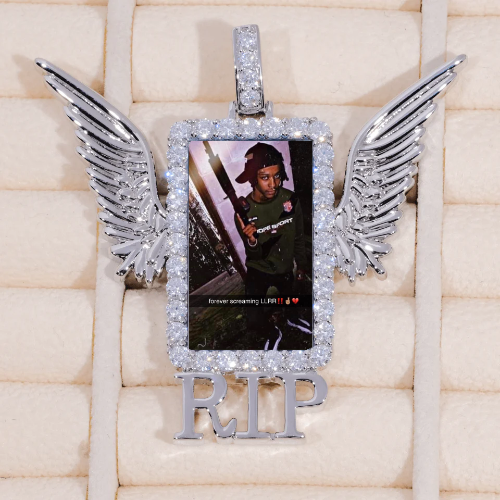 RIP WING 3D CUSTOM PICTURE PENDANT