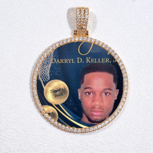 MEDIUM 3D CIRCLE CUSTOM PICTURE PENDANT