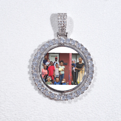 3D Spinning 2-Faced Custom Picture Pendant