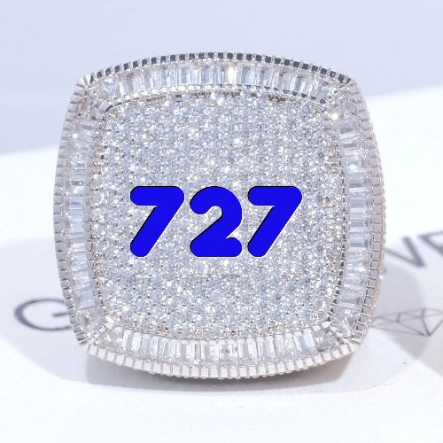 CUSTOM LETTER 3D ICED RING