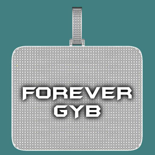 CUSTOM LETTER NECKLACE 3D BIG SQUARE