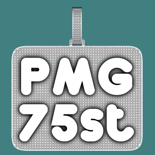 CUSTOM LETTER NECKLACE 3D BIG SQUARE