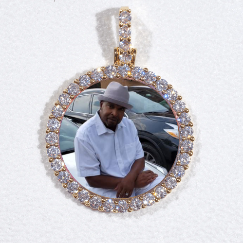 3D CIRCLE CUSTOM PICTURE PENDANT SMALL SIZE