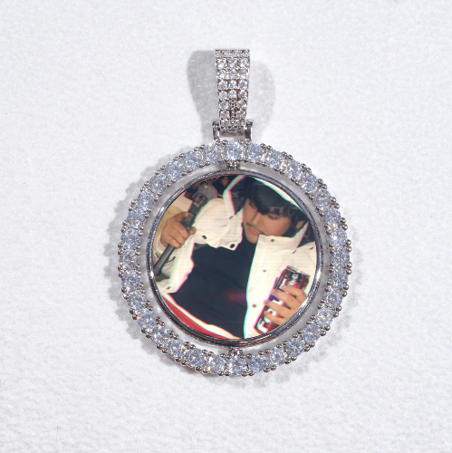 3D Spinning 2-Faced Custom Picture Pendant