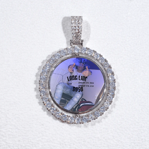 3D Spinning 2-Faced Custom Picture Pendant