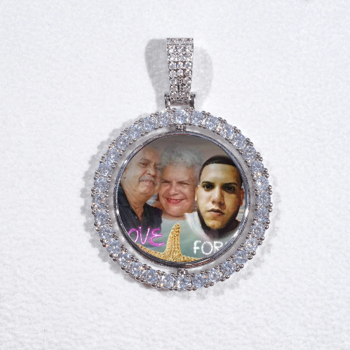 3D Spinning 2-Faced Custom Picture Pendant