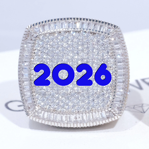 CUSTOM LETTER 3D ICED RING