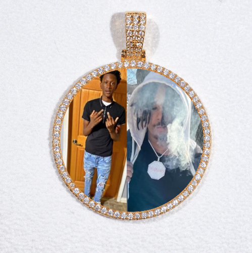 MEDIUM 3D CIRCLE CUSTOM PICTURE PENDANT