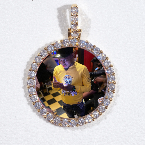 3D CIRCLE CUSTOM PICTURE PENDANT SMALL SIZE