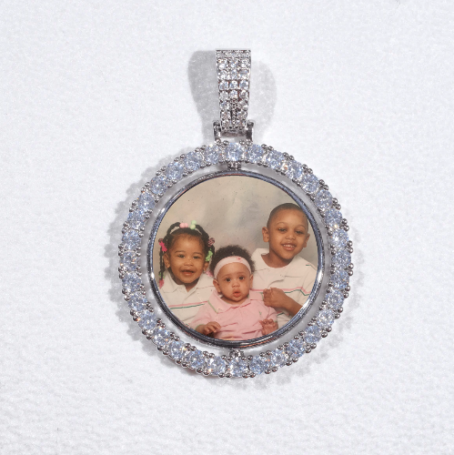 3D Spinning 2-Faced Custom Picture Pendant
