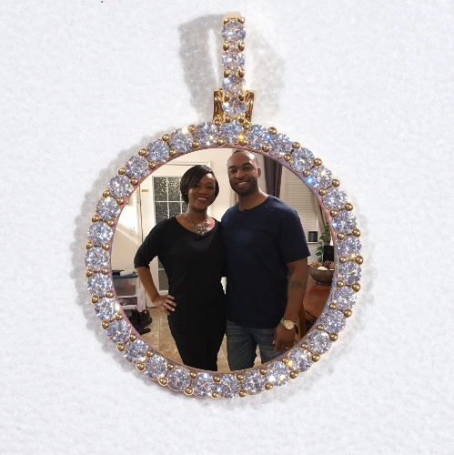3D CIRCLE CUSTOM PICTURE PENDANT SMALL SIZE