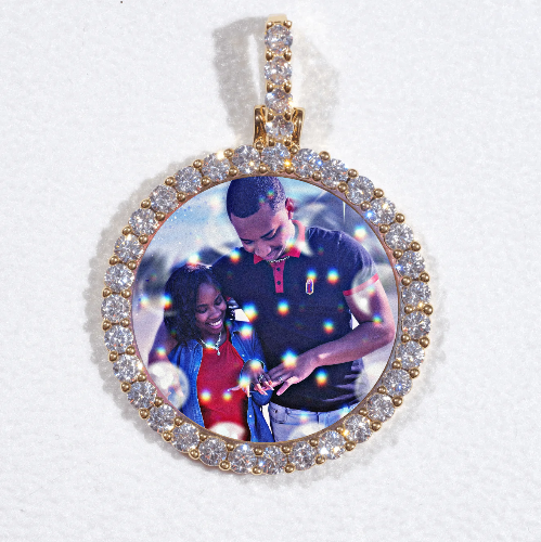 3D CIRCLE CUSTOM PICTURE PENDANT SMALL SIZE