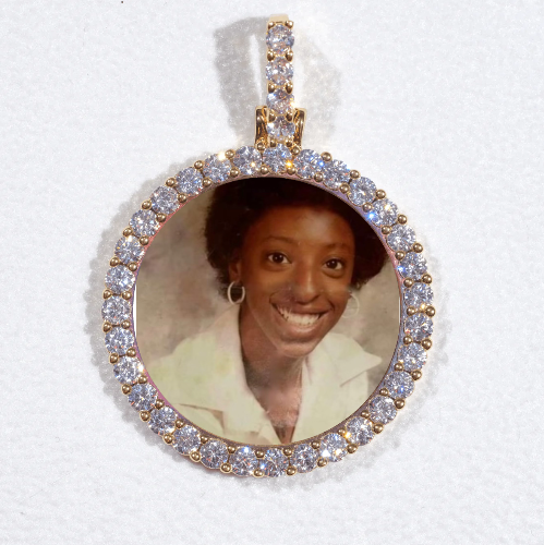 3D CIRCLE CUSTOM PICTURE PENDANT SMALL SIZE