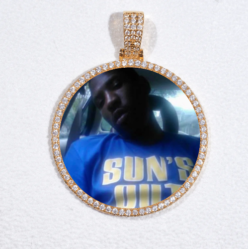 MEDIUM 3D CIRCLE CUSTOM PICTURE PENDANT