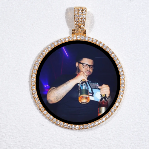 MEDIUM 3D CIRCLE CUSTOM PICTURE PENDANT
