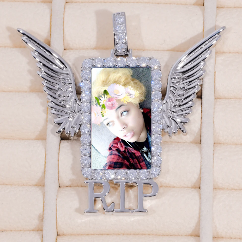 RIP WING 3D CUSTOM PICTURE PENDANT