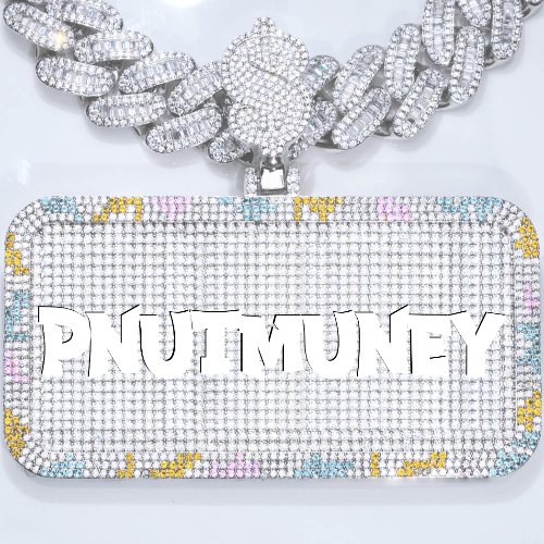 CUSTOM LETTER NECKLACE 3D COLORFUL SQUARE